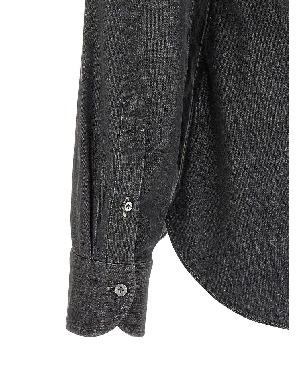 Borriello Black 'Napoli' Denim Shirt for men