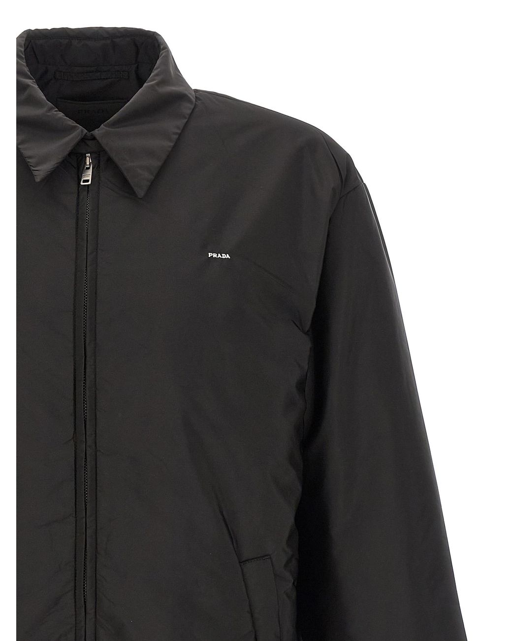 Prada Gray Re-Nylon Jacket for men