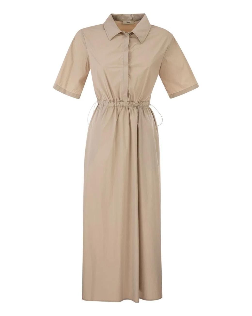 Herno Natural Light Stretch Nylon Dress
