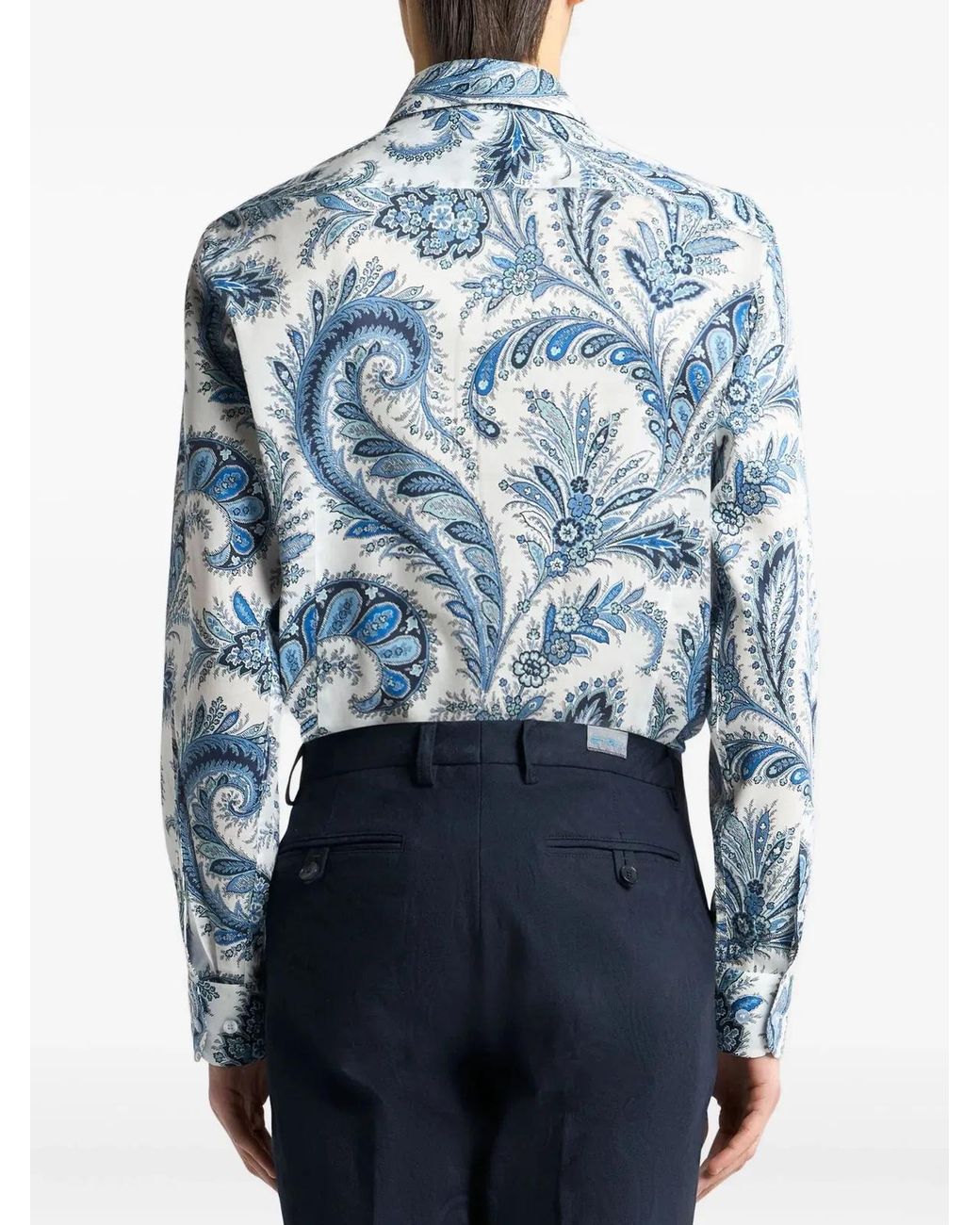 Etro Blue Rome Shirt for men