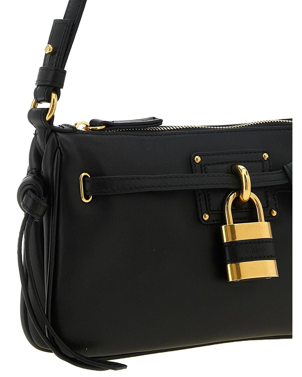 Chloé Black 'Paddington Sling' Mini Clutch