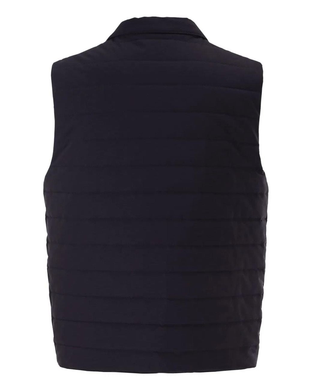 Fay Blue Quilted Stretch Nylon Waistcoat for men