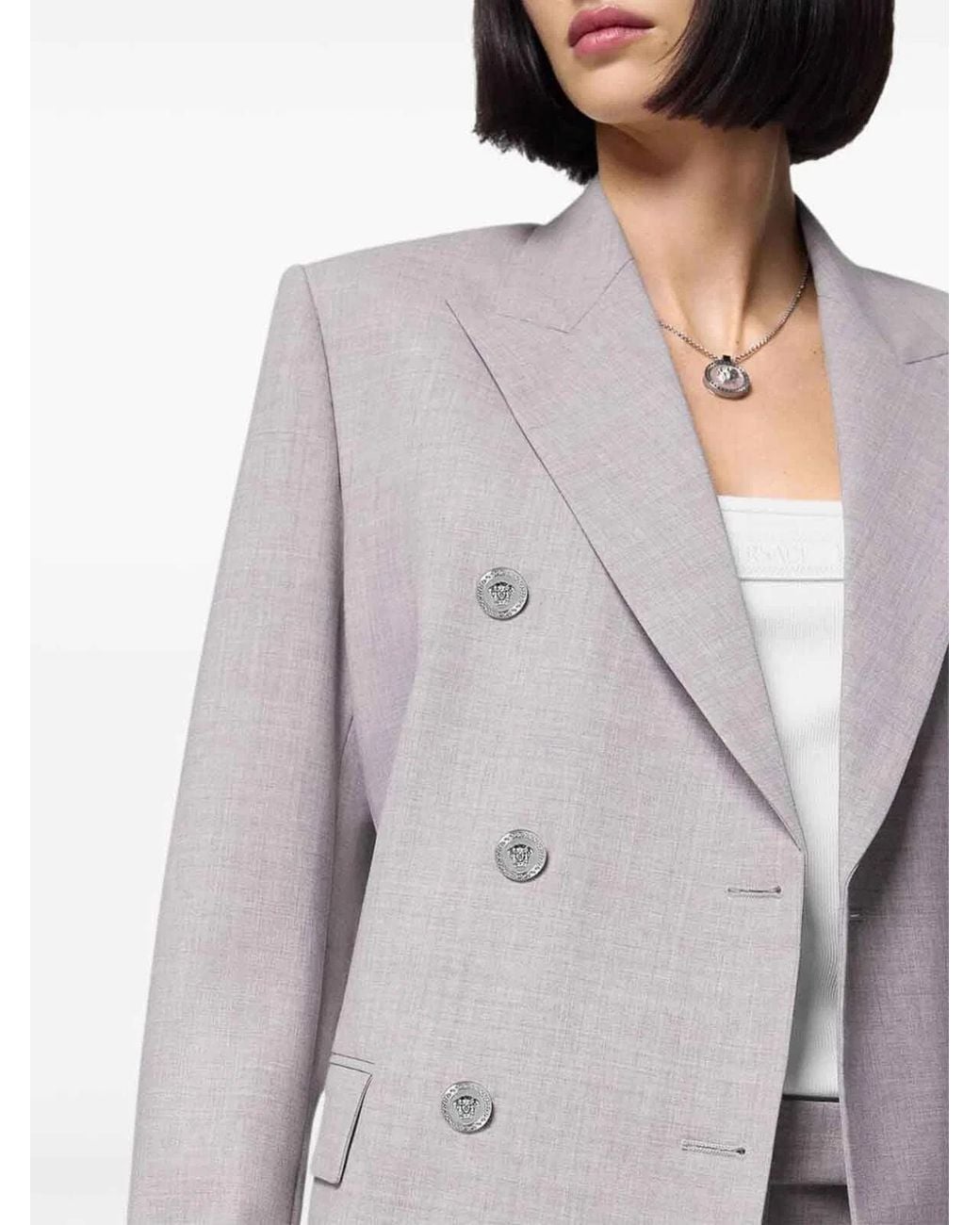 Versace Gray Tailored Jacket