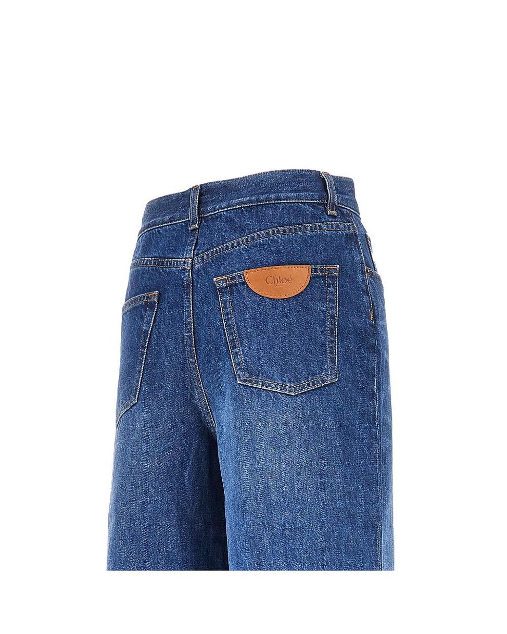 Chloé Blue Wide Leg Jeans