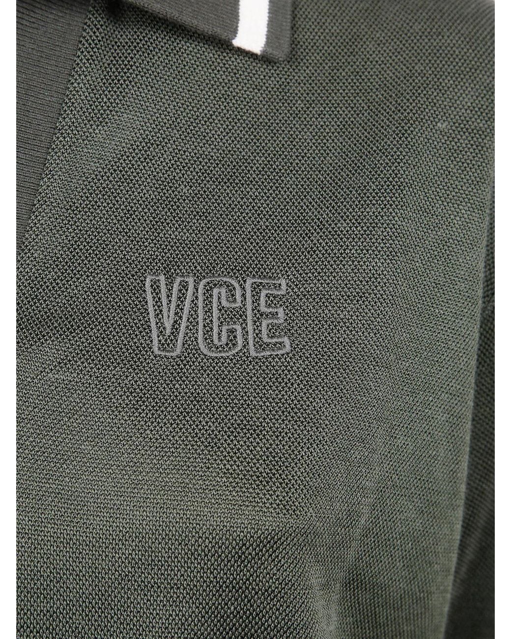Golden Goose Deluxe Brand Gray Cotton Cropped Polo Shirt