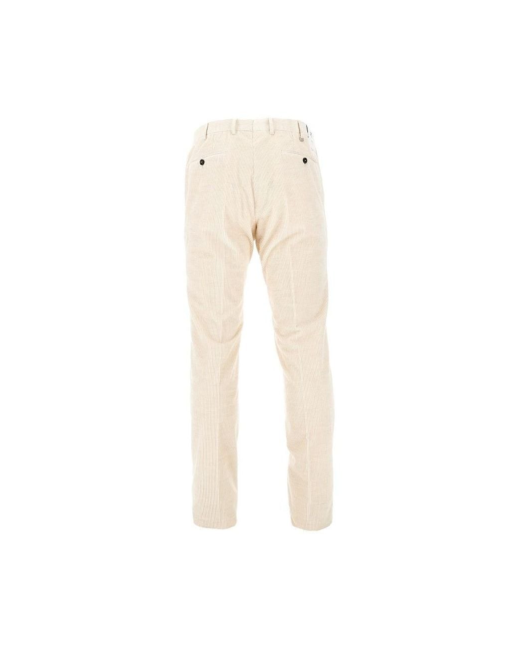 PT Torino Natural Corduroy Slim Fit Pants for men