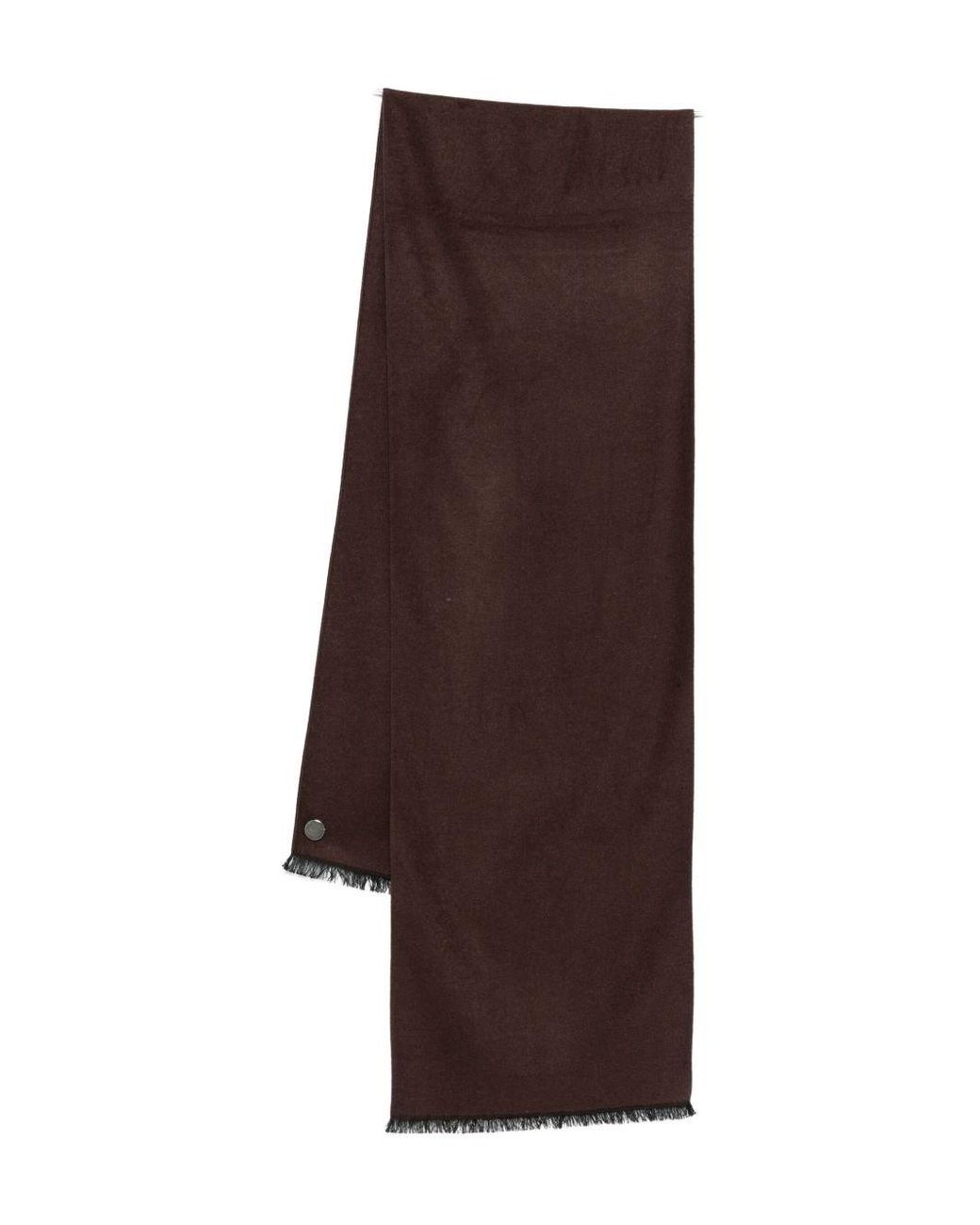 Emporio Armani Brown Classic Tiny Scarf for men