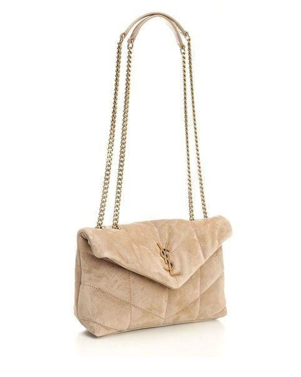 Saint Laurent Natural Puffer Toy Mini Bag
