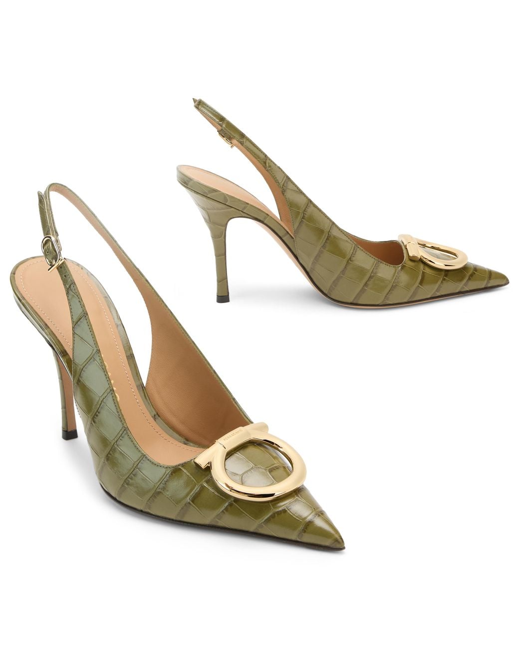 Ferragamo Metallic Slingback