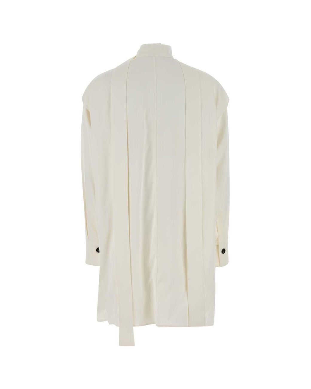 Ferragamo White Fluid Lame'