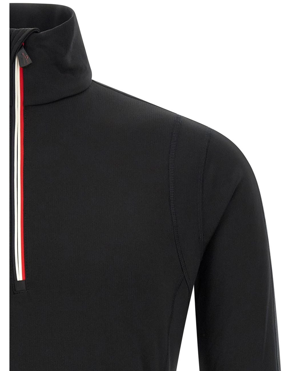 Moncler Black Polartec Sweatshirt for men