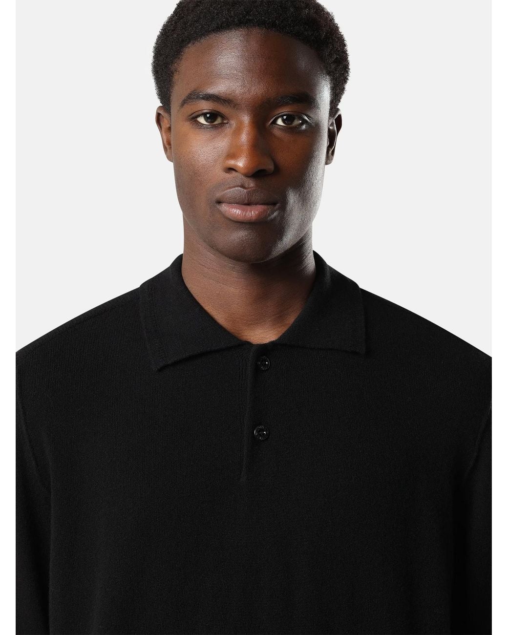 Stone Island Black Ls Polo for men