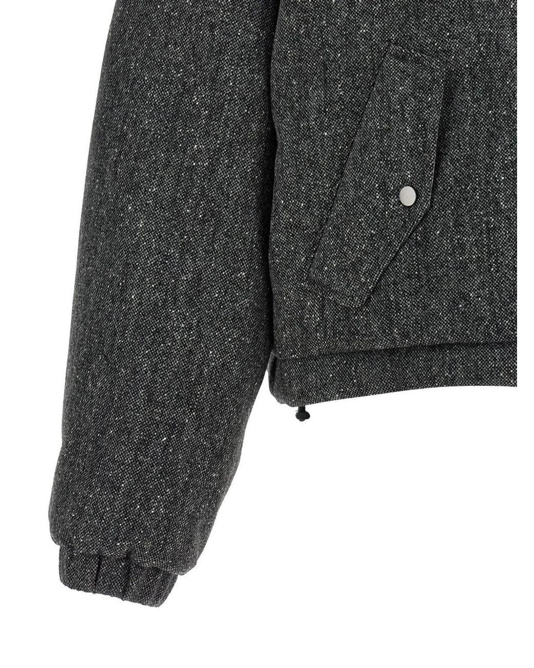 Brunello Cucinelli Black Wool Down Jacket