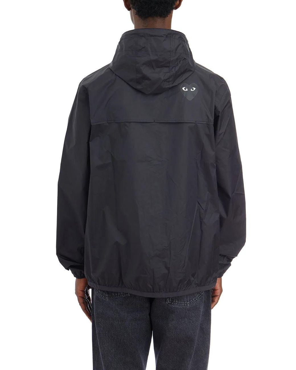 COMME DES GARÇONS PLAY Blue Cdg X K-Way Hooded Jacket for men