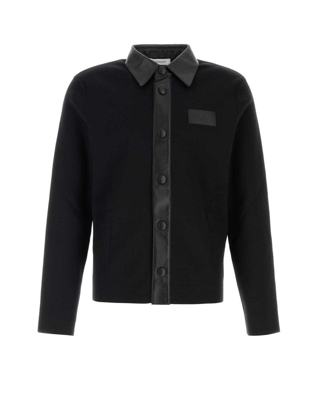 Givenchy Black Mixed-Material Cardigan for men