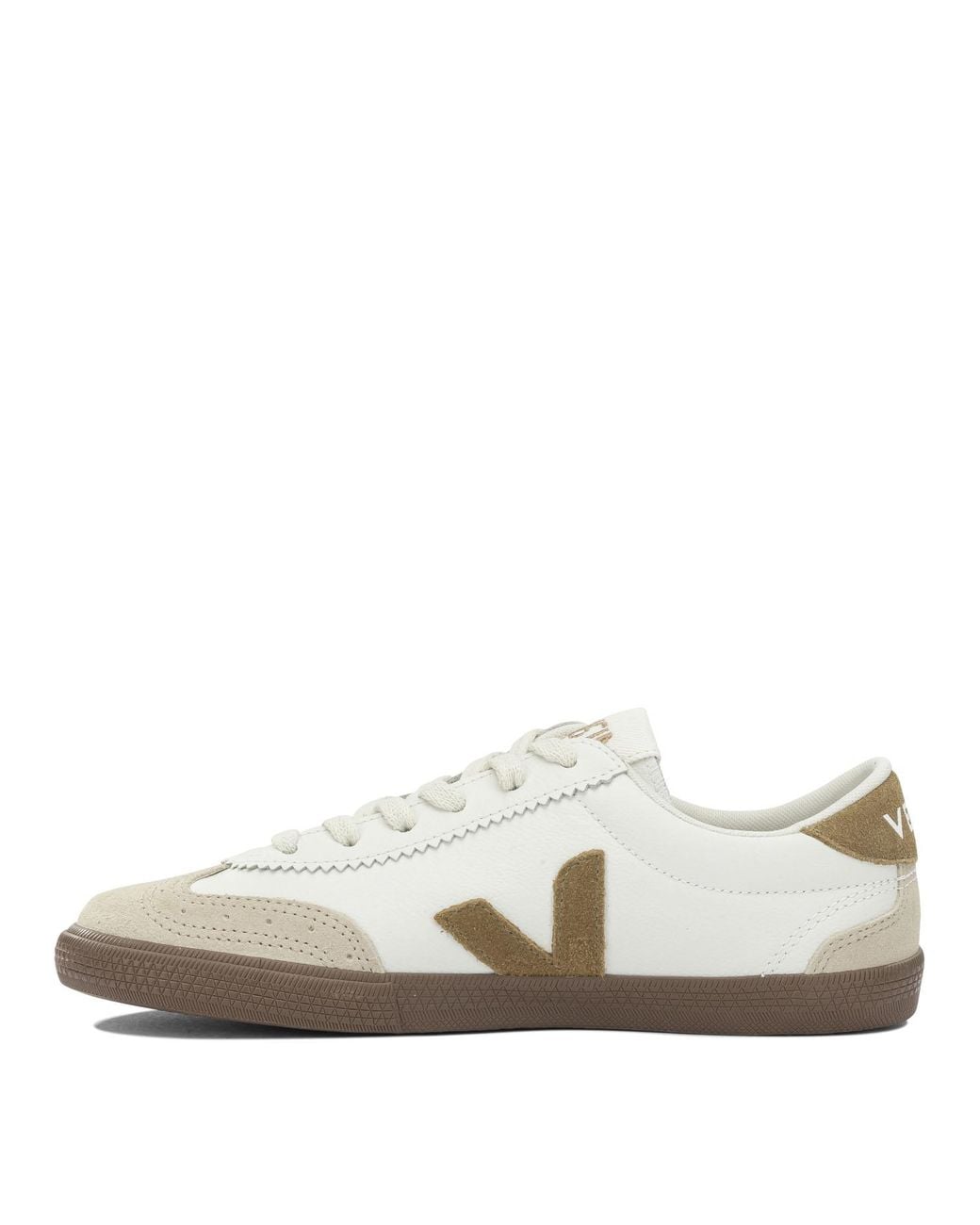 Veja White "Volley" Low-Top Sneakers