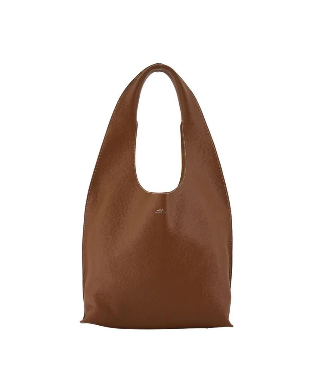 A.P.C. Brown Le Neige Clou Shopper Bag