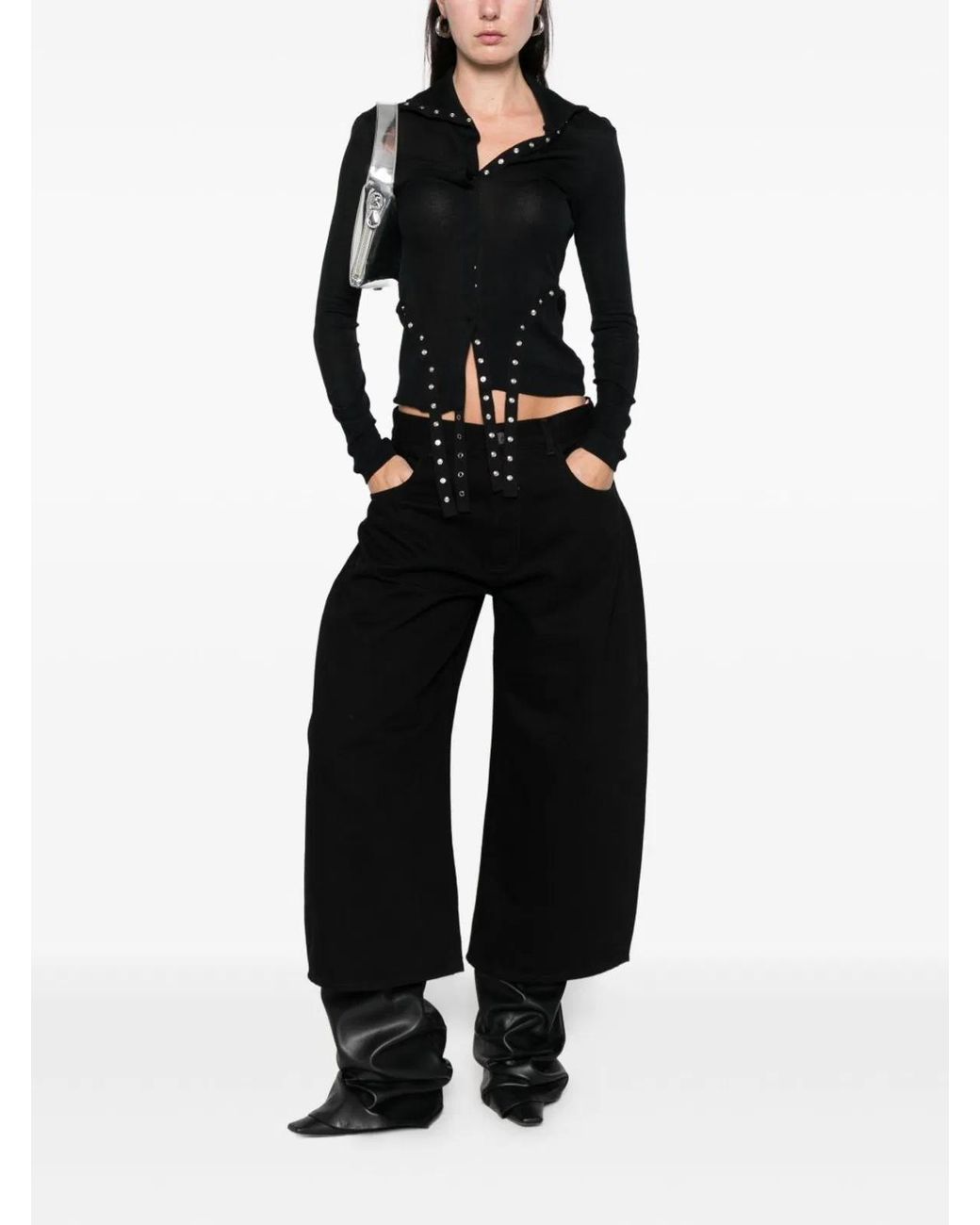 The Attico Black Long Trousers