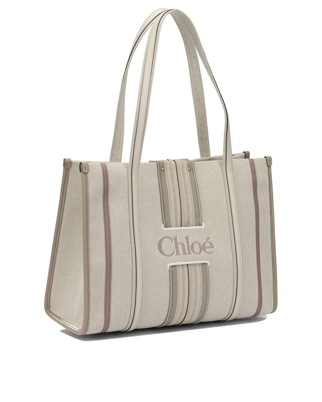 Chloé Natural "Woody Loop" Small Shoulder Bag