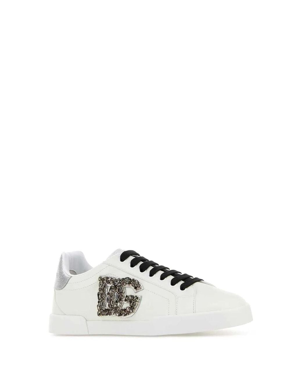 Dolce & Gabbana White Dolce & Gabbana Ice Leather Sneakers