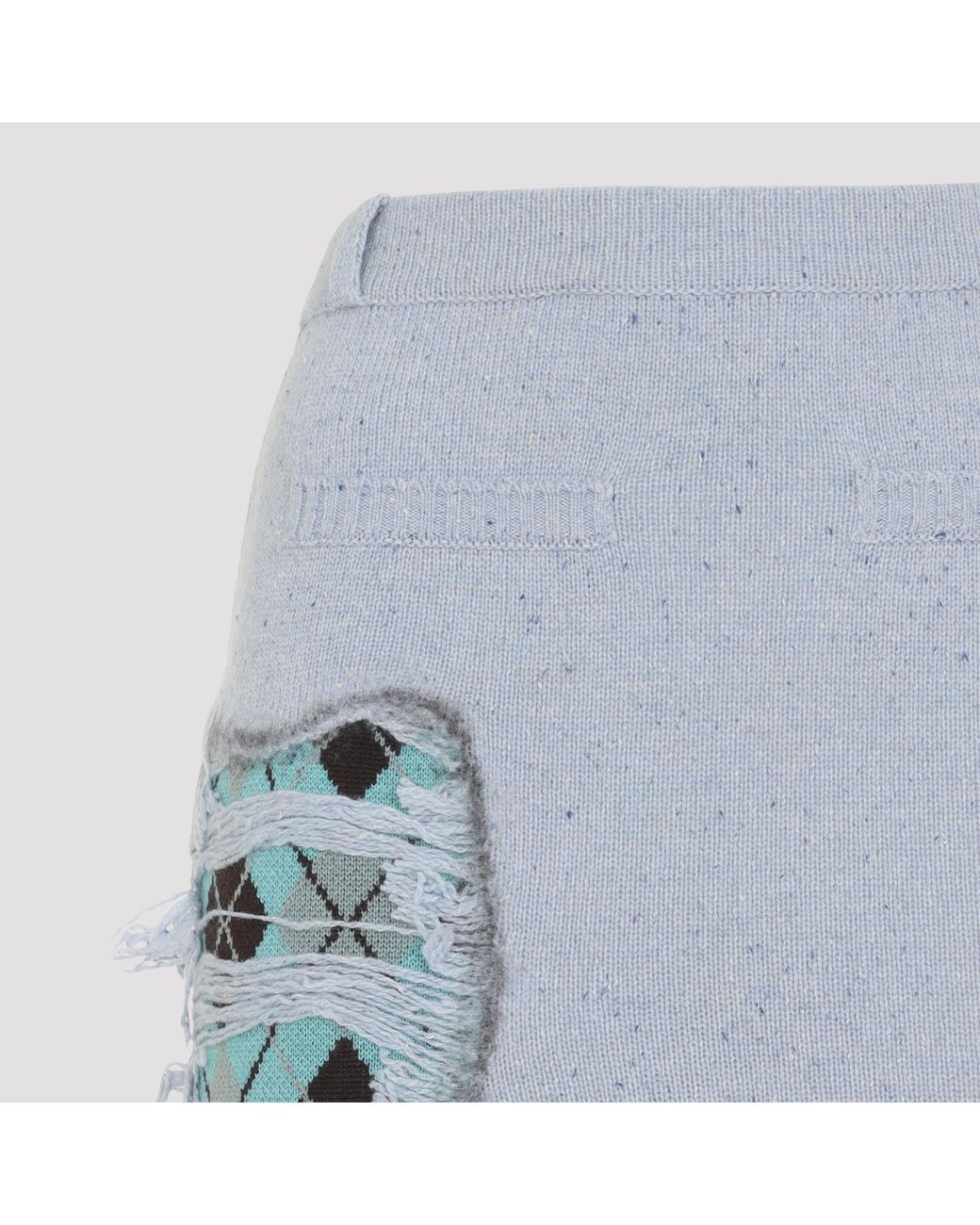 Moschino Couture Blue Midi Knit Skirt