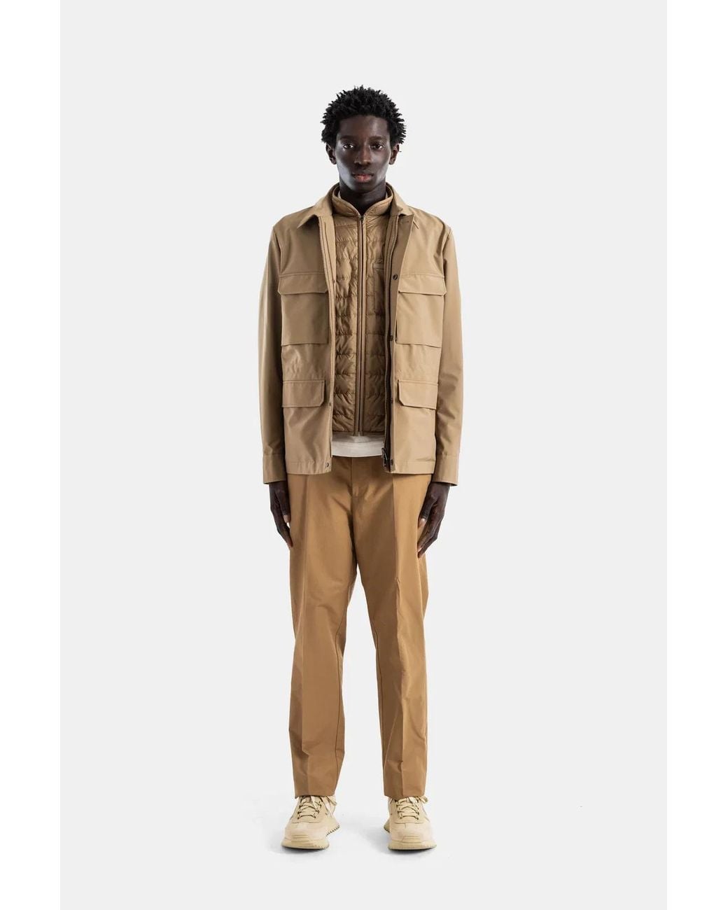 Moncler Natural Field Jacket-En-1 Nylon Quatre Poches Exmoor for men