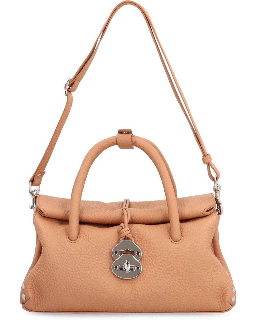 Zanellato Brown Dotta Leather Handbag