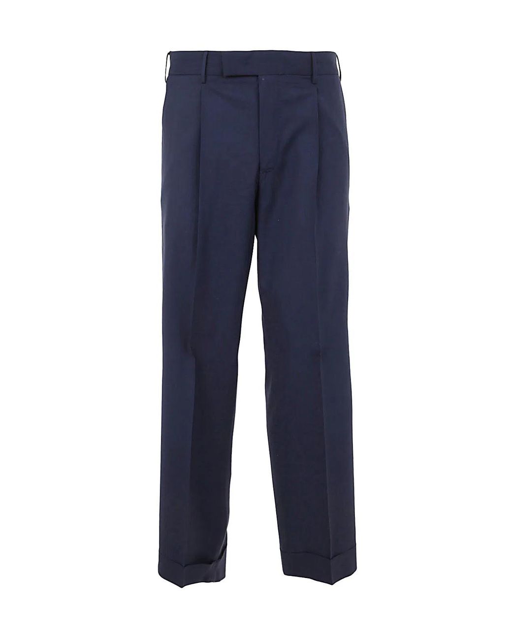 PT01 Blue Trousers With Lapel And Pences for men