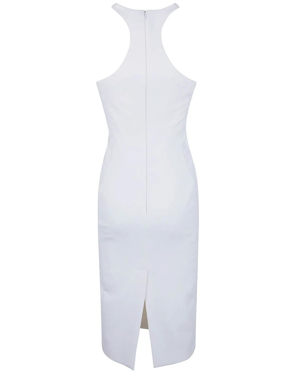 Elisabetta Franchi White Midi Dress
