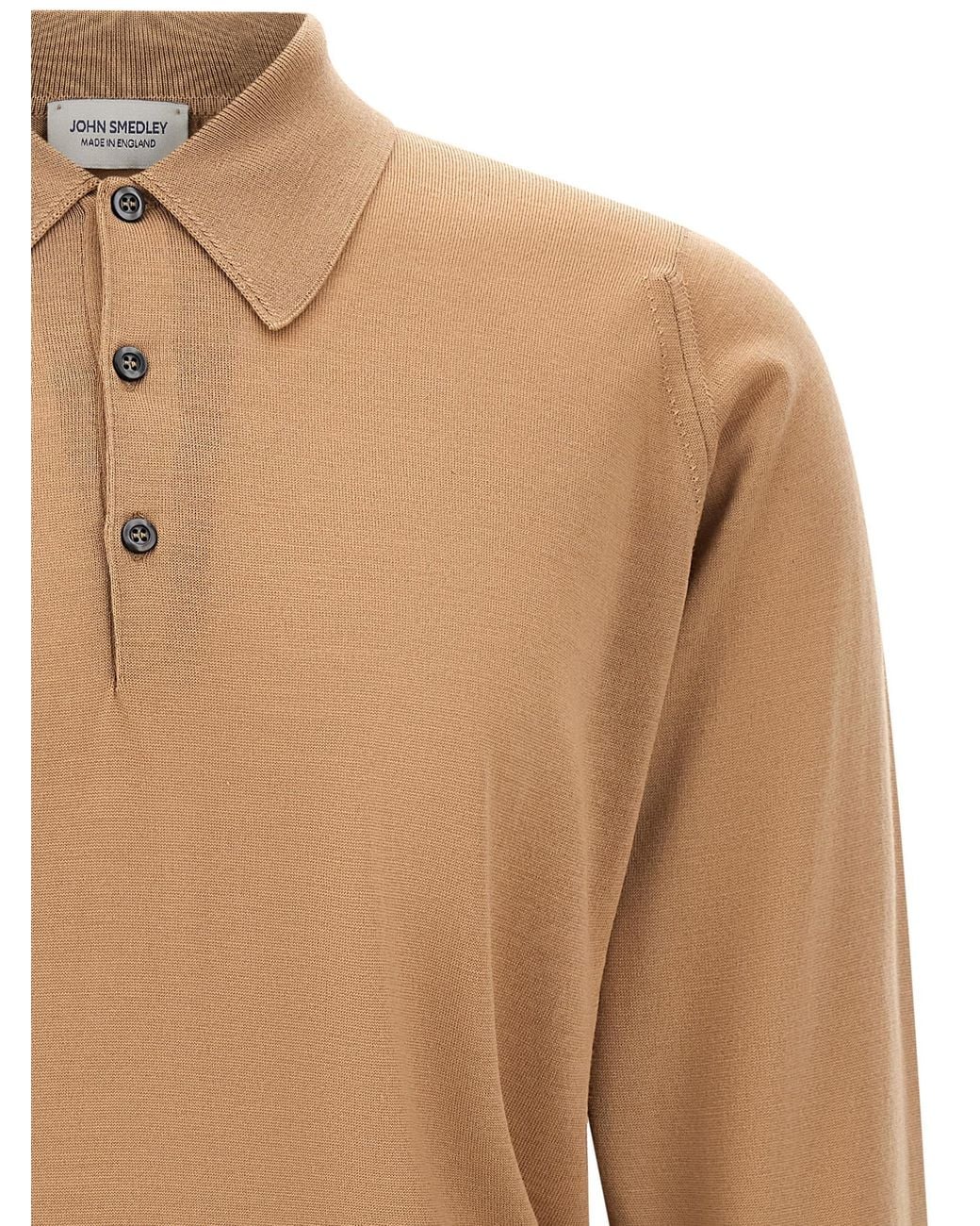 John Smedley Brown 'Dorset' Polo Shirt for men