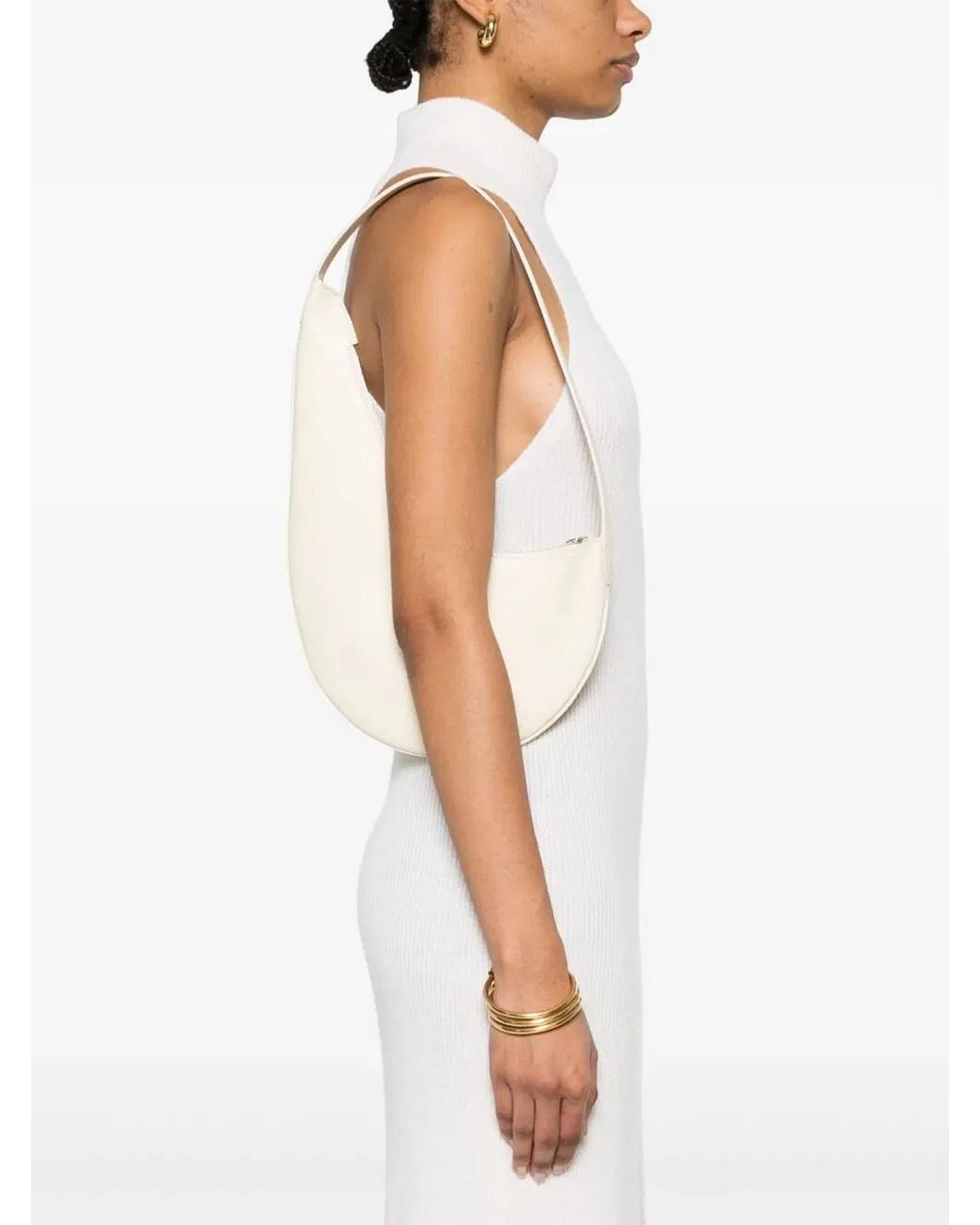 Aesther Ekme White Lune Mini Hobo