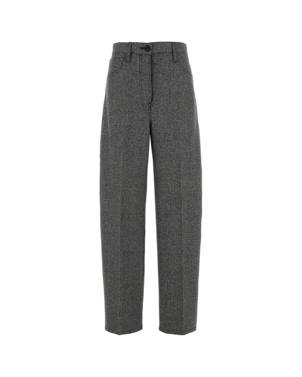 Prada Gray Wide Leg Chinos