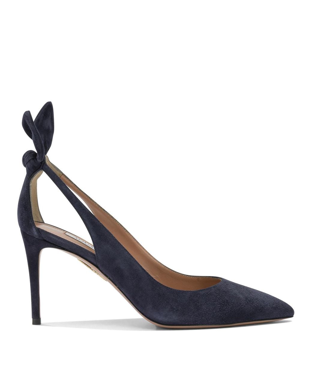 Aquazzura Blue "Bow Tie 85 Mm" Décolleté