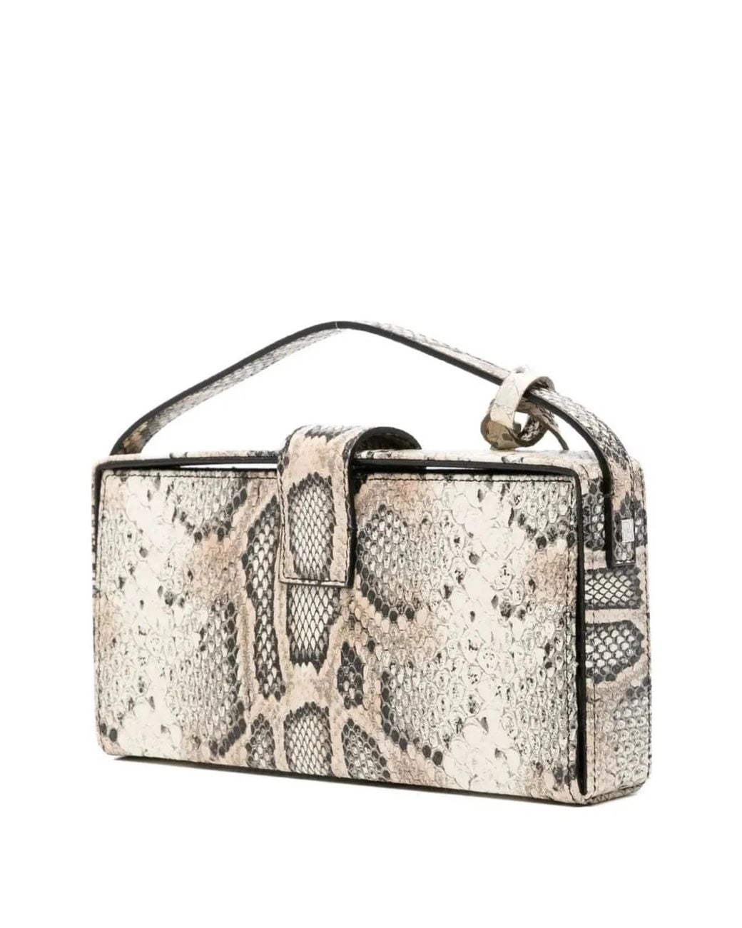 Magda Butrym Metallic Apolonia Snakeskin-Effect Shoulder Bag