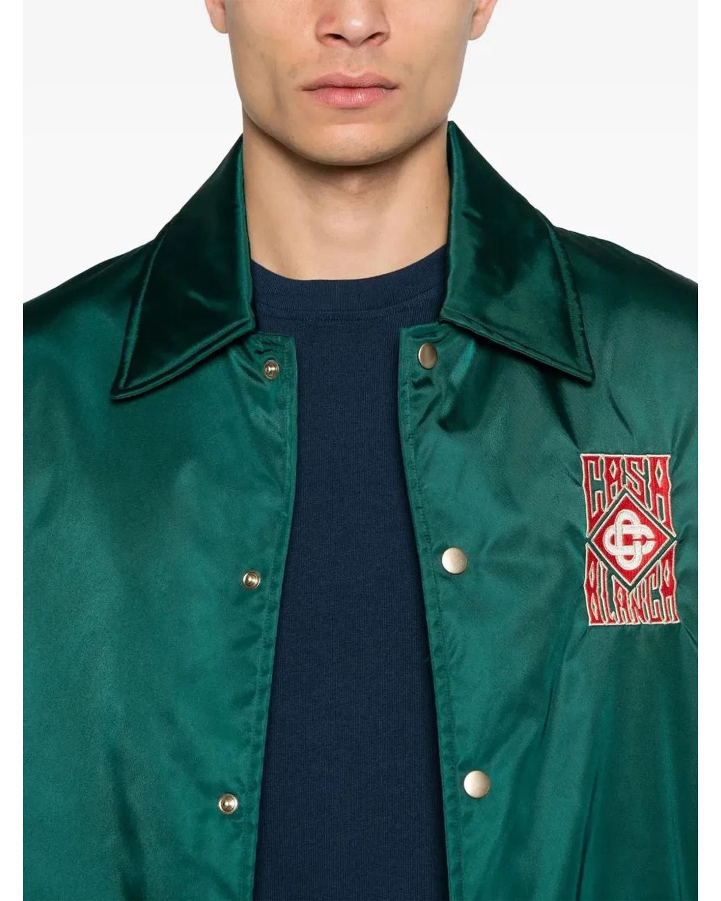 Casablanca Green Stadium Jacket for men