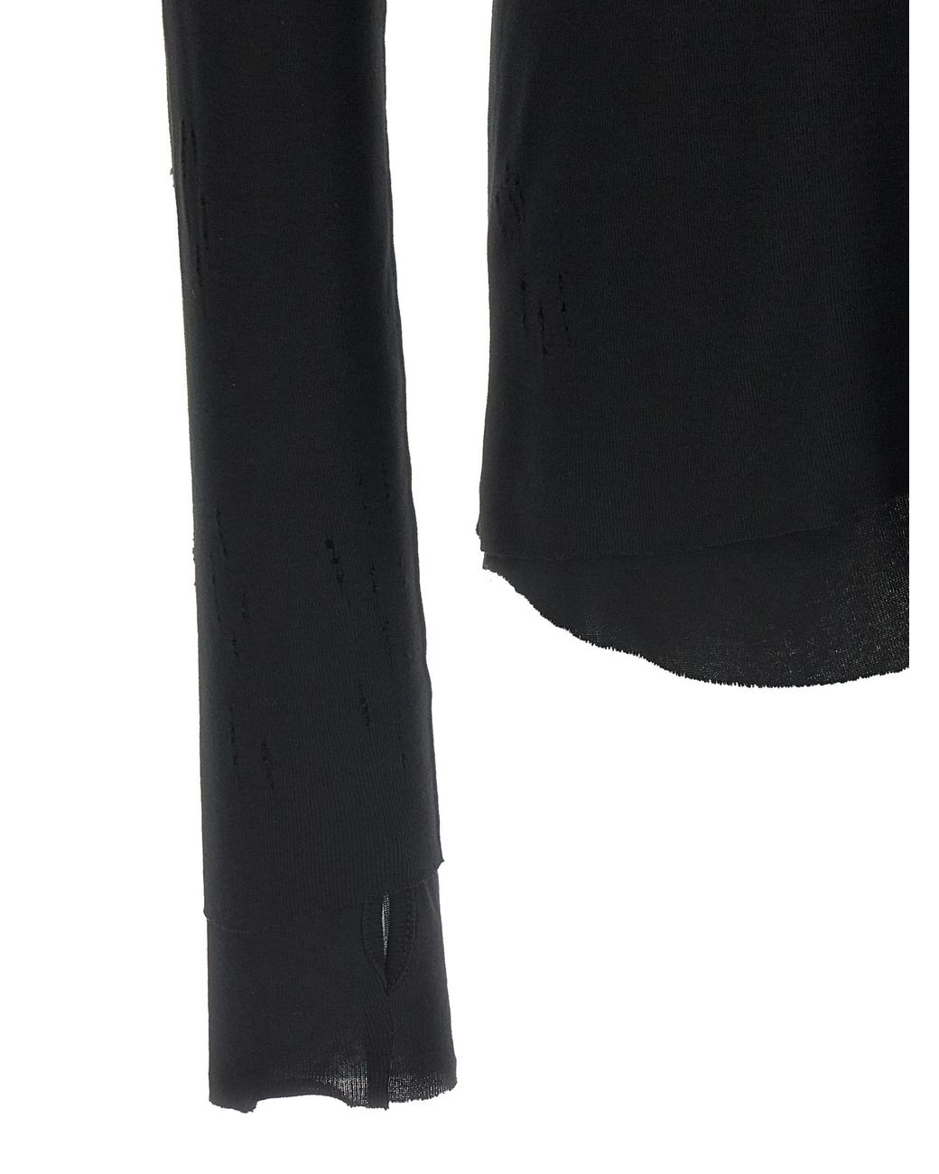Thom Krom Black Cotton T-Shirt for men