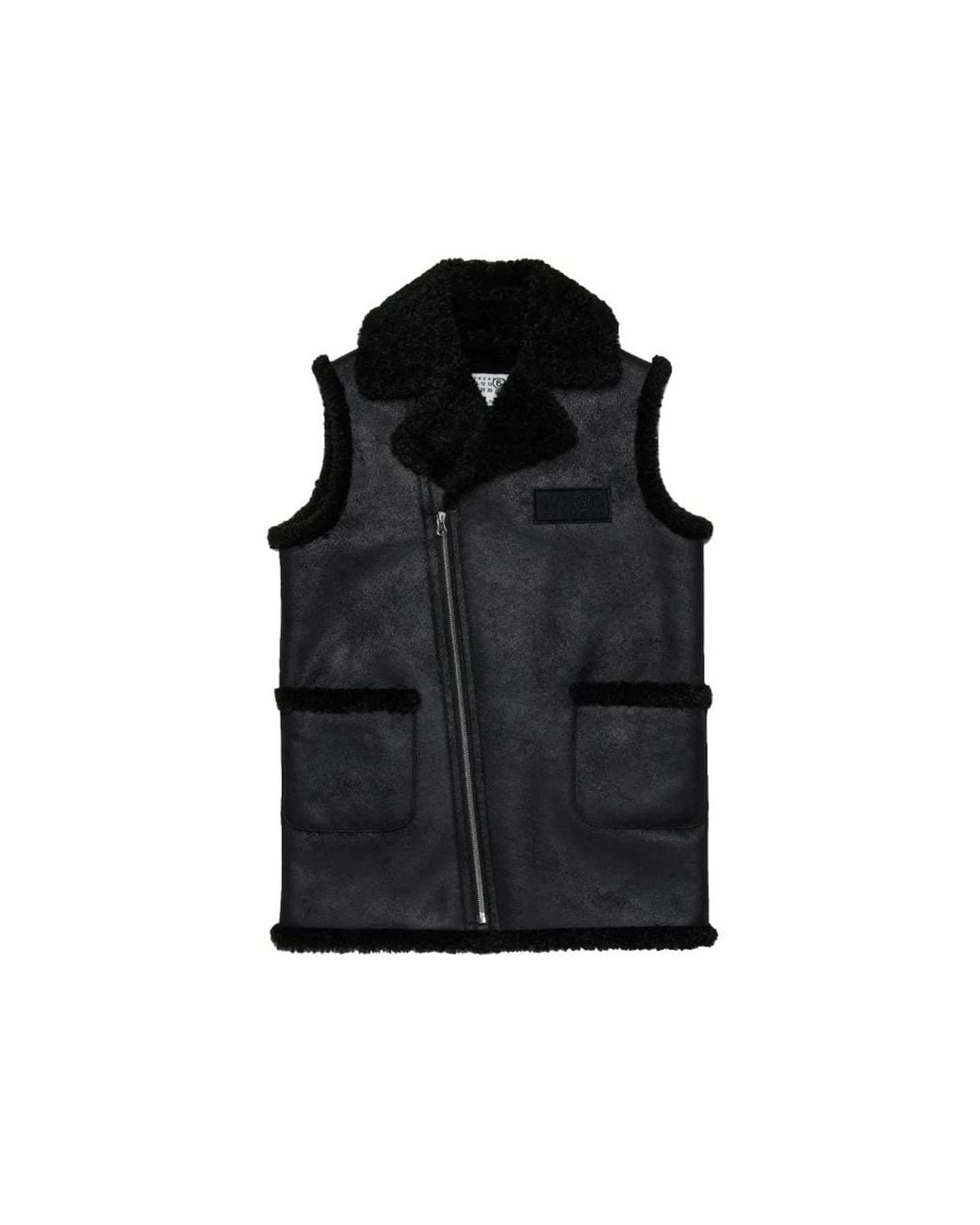 MM6 by Maison Margiela Black Jacket With Logo