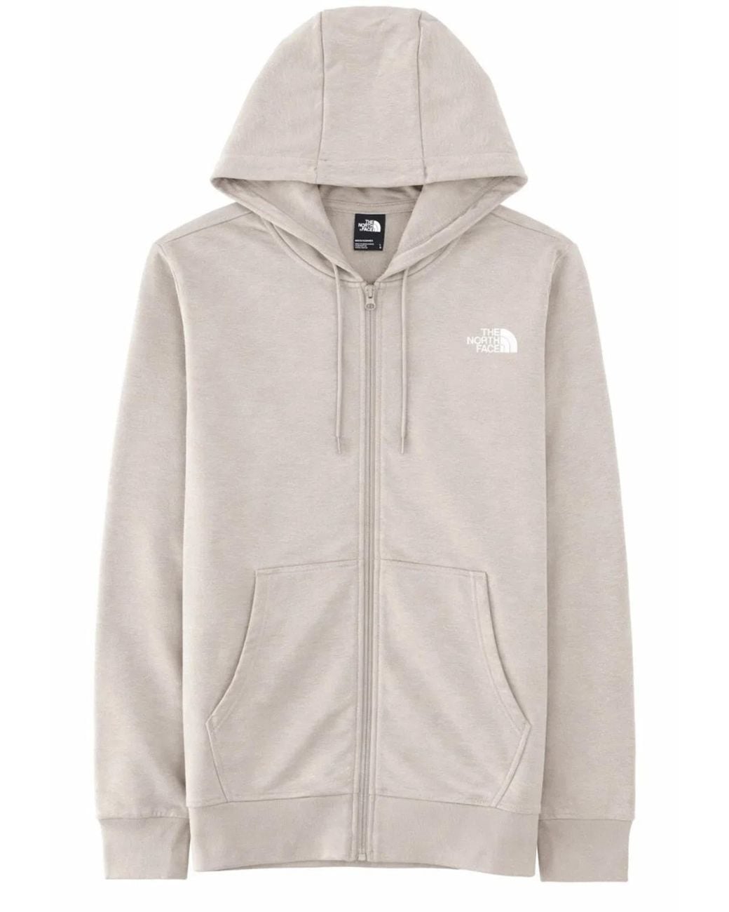 The North Face Gray Felpa Con Logo E Zip for men
