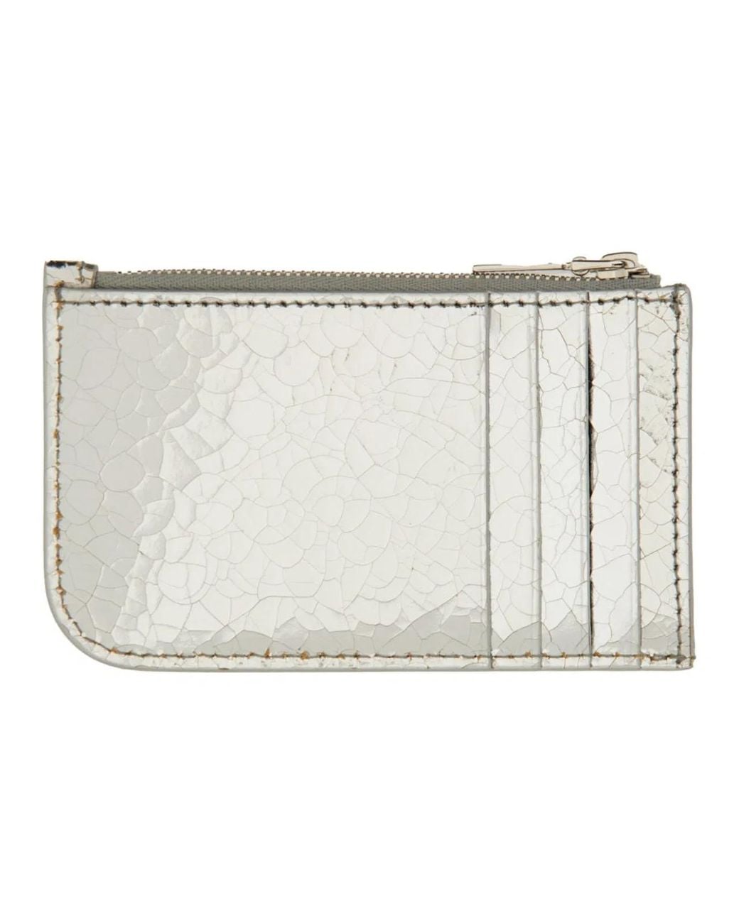 McQueen Metallic Card Holder With Logo