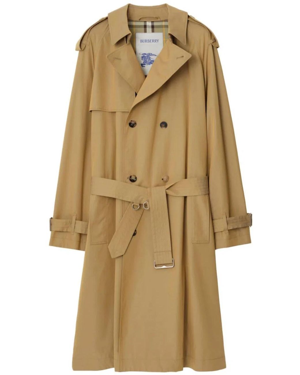 Burberry Natural Long Trench Coat for men