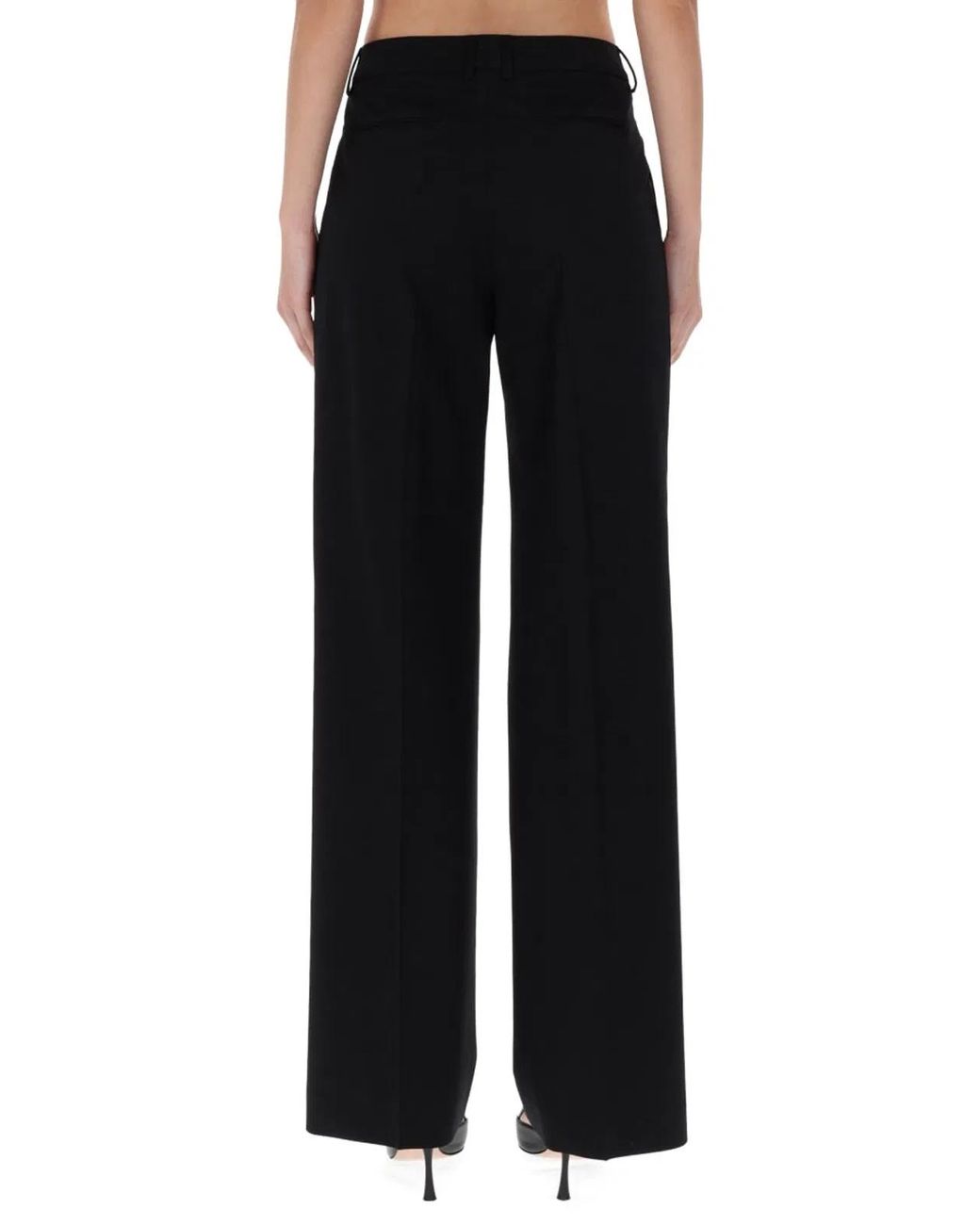 PT Torino Black Virgin Wool Trousers