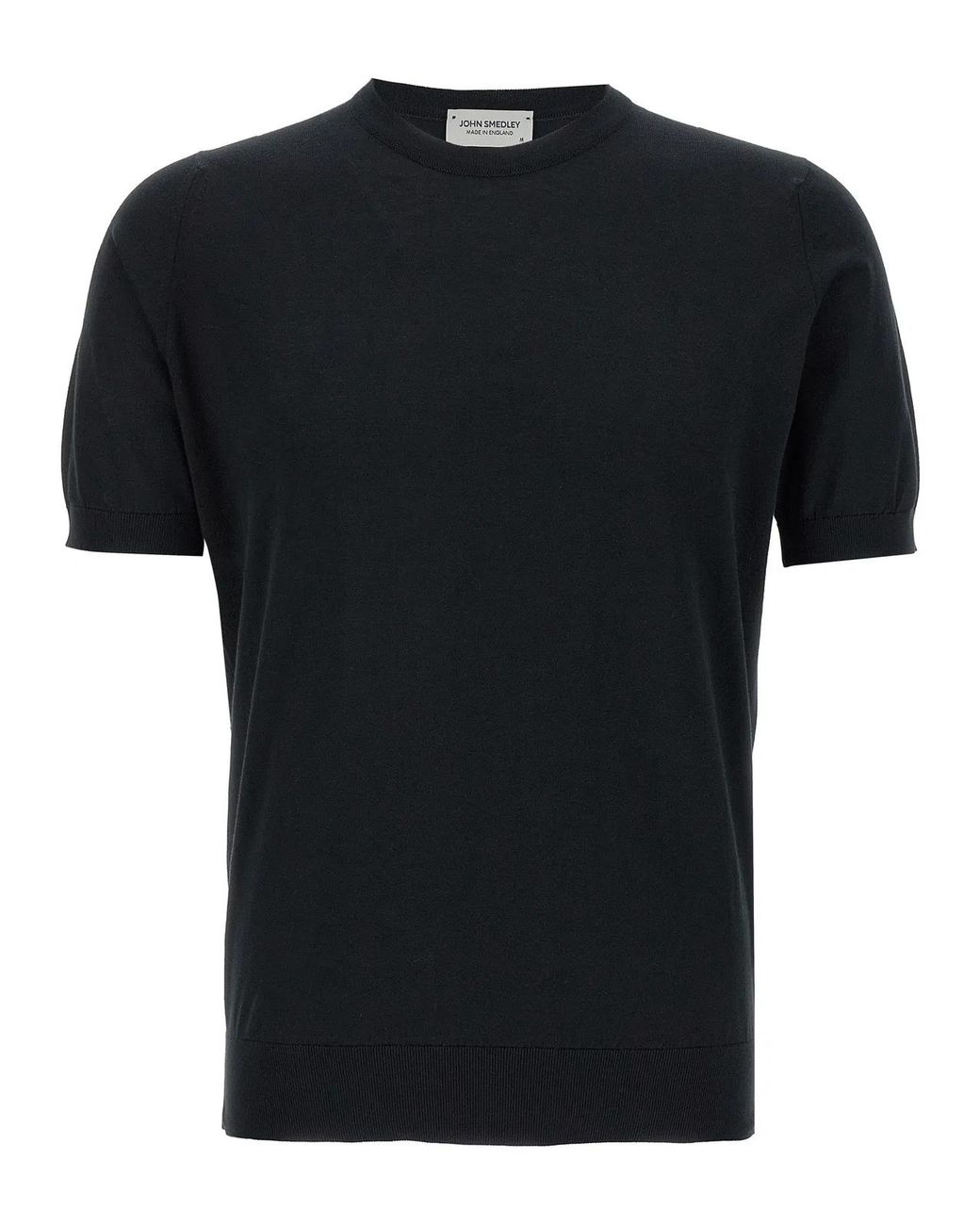 John Smedley Black 'Kempton' T-Shirt for men