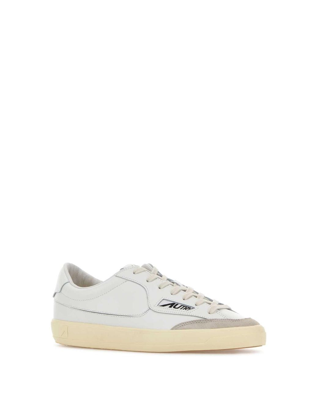Autry White Windscape Low Uk01 Leather/Suede for men