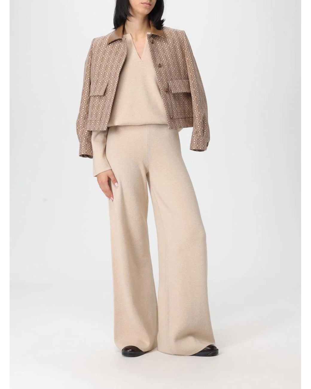 Max Mara Natural Embroidered Cotton Viborg Jacket