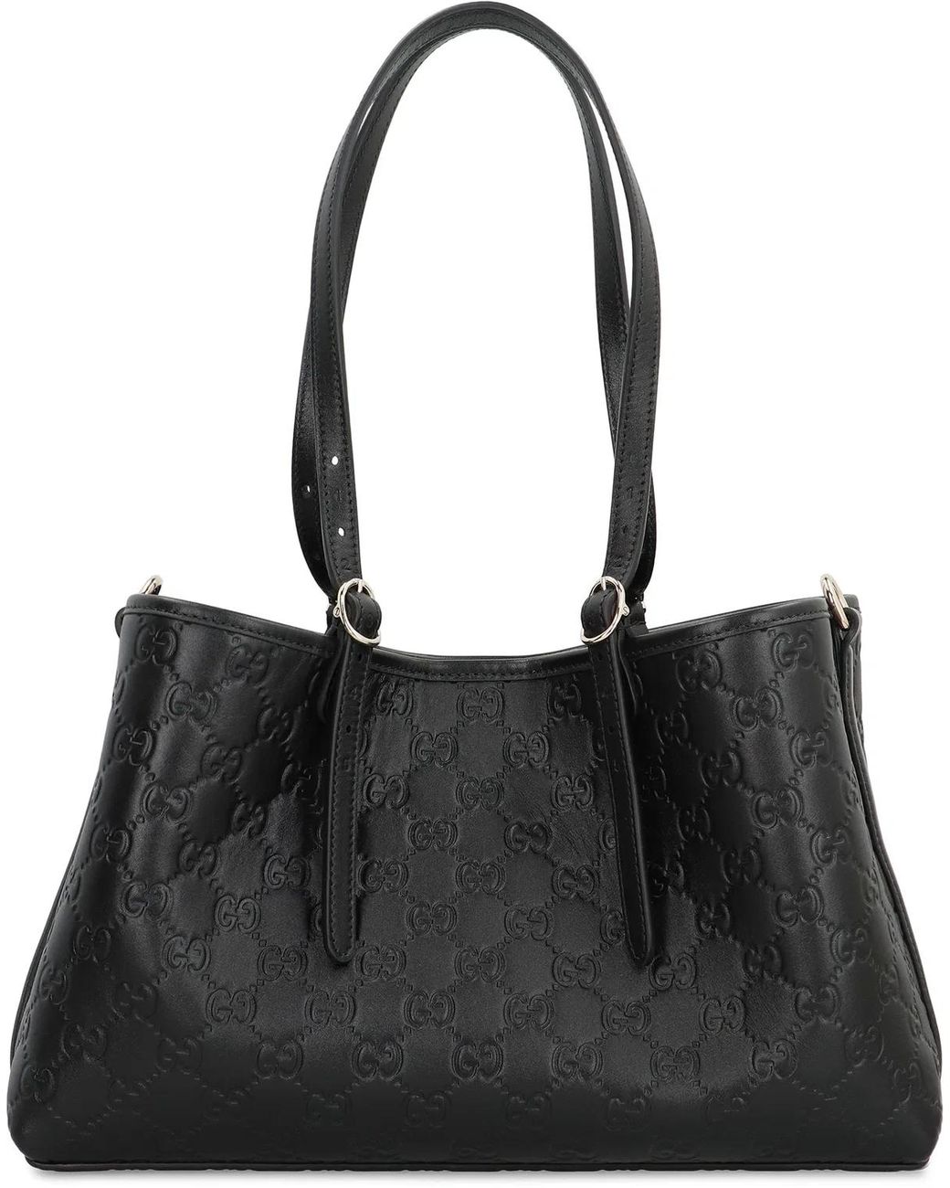Gucci Black Shopping Bag Gg Emblem Media