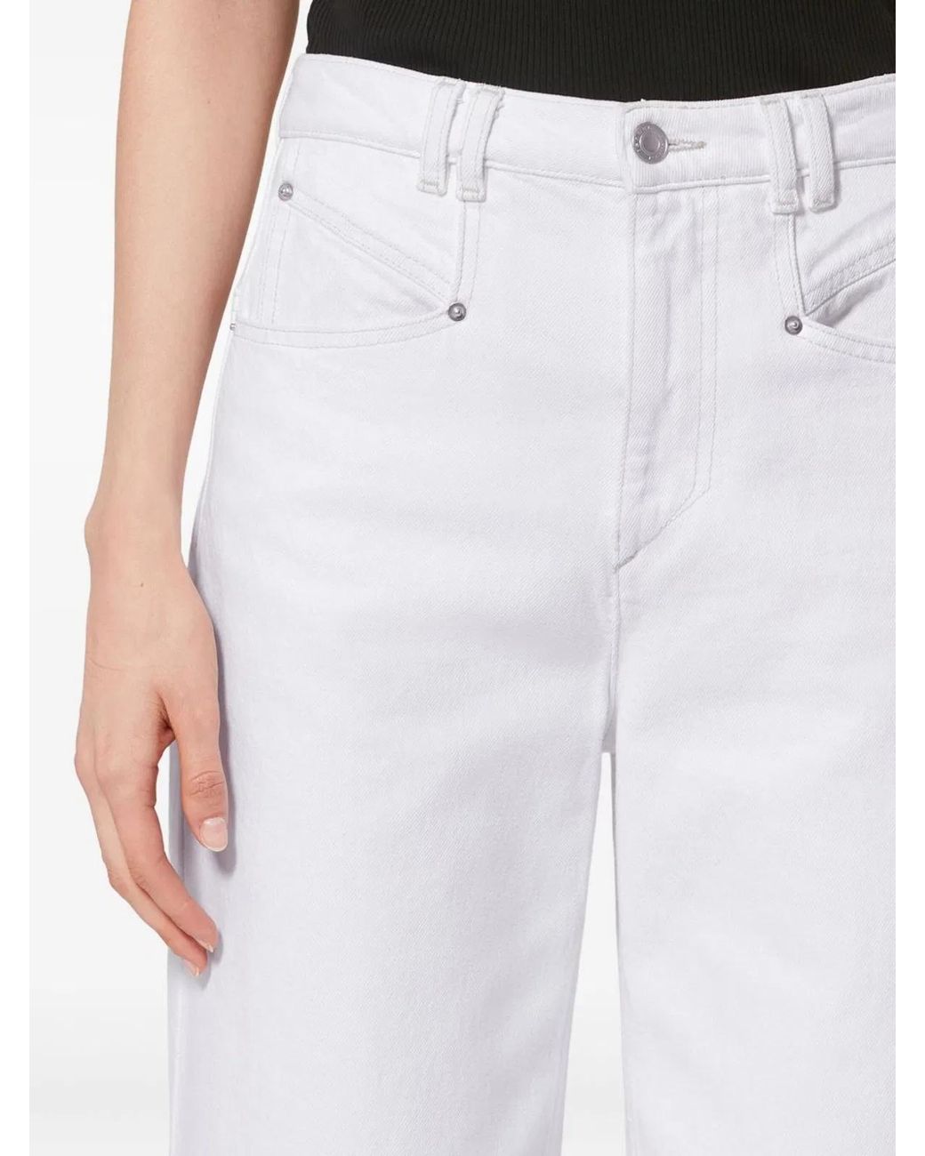 Isabel Marant White Lemony Denim Jeans