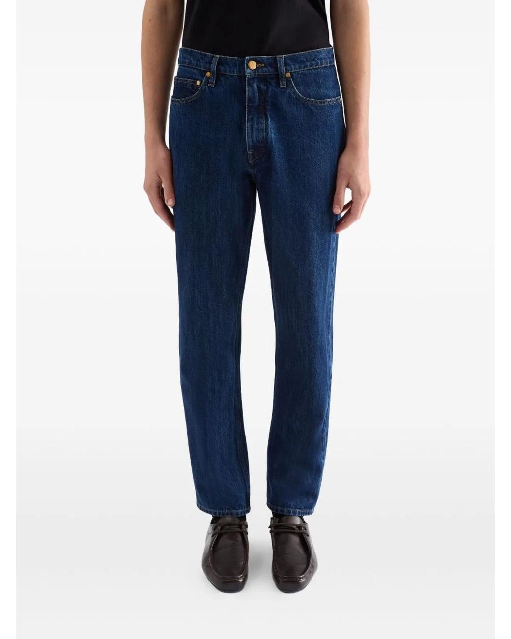 Jil Sander Blue Cotton Jeans for men