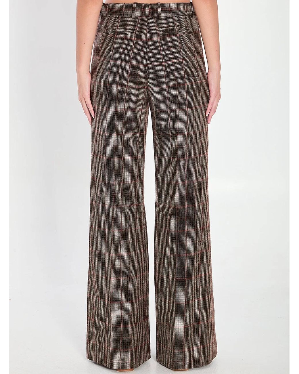 Chloé Brown Flared Trousers