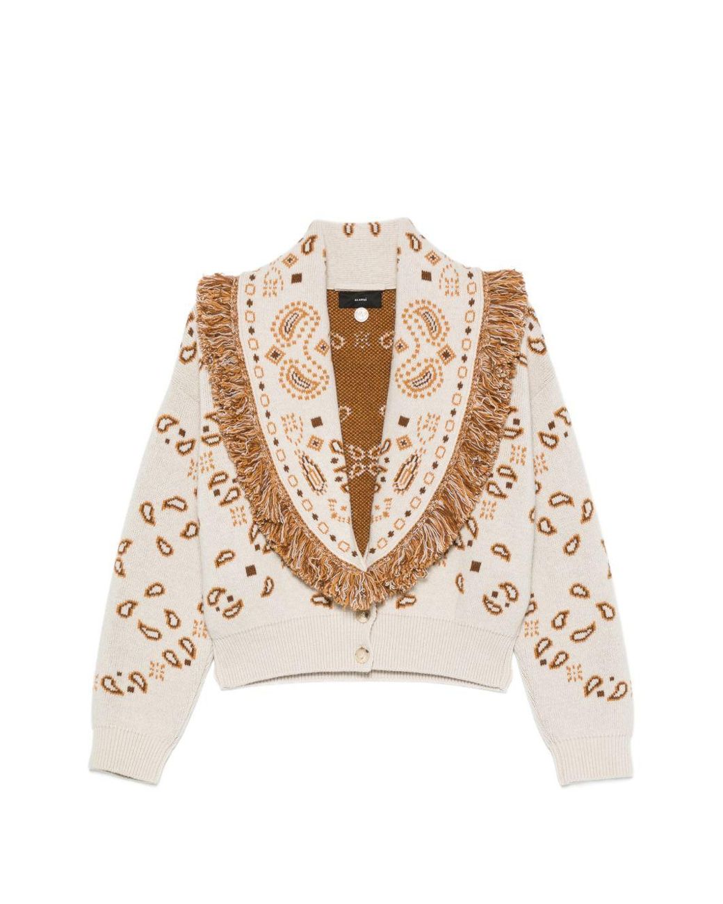 Alanui White Off Wool Coat