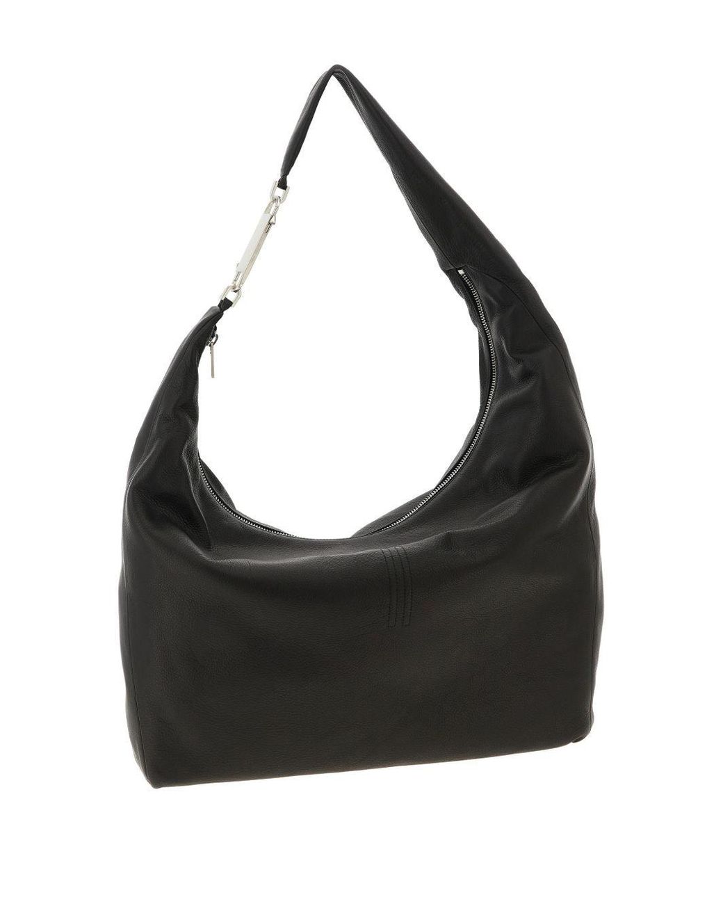 Rick Owens Black Gemini Leather Shoulder Bag